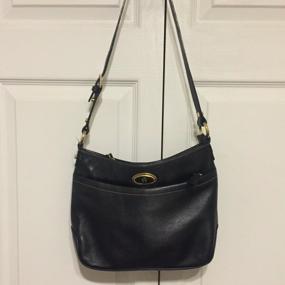 Etienne Aigner Black Shoulder Purse